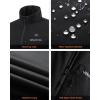imageVenustas Womens Softshell Heated Vest with BatteryLightweight Heated Golf Vest for WomenBlack