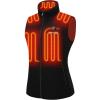 imageVenustas Womens Fleece Heated Vest with Battery Lightweight Electric Heated CoatBlack