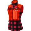imageVenustas Womens Fleece Heated Vest with Battery Lightweight Electric Heated CoatRed Plaid