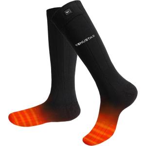 imageVenustas Heated Socks for Men Women Rechargeable Heated Socks For Hunting Ski and Feet WarmBlack