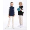 imageVenustas Kids Heated Fleece Vest with 74V Battery Pack Included Warmer Youth Electric Heating Vest for Boys ampamp GirlsNavy Blue