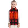 imageVenustas Kids Heated Fleece Vest with 74V Battery Pack Included Warmer Youth Electric Heating Vest for Boys ampamp GirlsRed Plaid