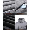 imageVenustas Mens Recycled Heated Down Vest with Battery Pack Lightweight Electric Heating Puffer Vest for Hiking SkiingGray