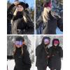 imageVenustas Womens Heated 3L Ski Insulated Jacket with 12V Battery Waterproof WindproofBreathable RECCO Reflector Built inBlack