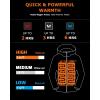 imageVenustas Womens Heated 3L Ski Insulated Jacket with 12V Battery Waterproof WindproofBreathable RECCO Reflector Built inBlack