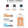 imageVenustas Womens Recycled Heated Down Vest with Battery Pack Lightweight Electric Heating Puffer Vest for Hiking SkiingGray