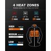 imageVenustas Kids Heated Fleece Jacket with 74V Battery Pack Boys Girls Youth Electric Heated Coat for WinterBlack