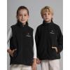 imageVenustas Kids Heated Fleece Jacket with 74V Battery Pack Boys Girls Youth Electric Heated Coat for WinterBlack
