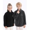imageVenustas Kids Heated Fleece Jacket with 74V Battery Pack Boys Girls Youth Electric Heated Coat for WinterCharcoal Heather