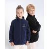 imageVenustas Kids Heated Fleece Jacket with 74V Battery Pack Boys Girls Youth Electric Heated Coat for WinterNavy Blue