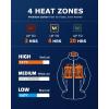 imageVenustas Kids Heated Fleece Jacket with 74V Battery Pack Boys Girls Youth Electric Heated Coat for WinterNavy Blue
