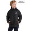 imageVenustas Kids Heated Jacket with Battery Pack Boys Girls Lightweight Electric Heated CoatBlack