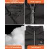 imageVenustas Kids Heated Jacket with Battery Pack Boys Girls Lightweight Electric Heated CoatBlack