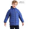imageVenustas Kids Heated Jacket with Battery Pack Boys Girls Lightweight Electric Heated CoatNavy