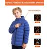 imageVenustas Kids Heated Jacket with Battery Pack Boys Girls Lightweight Electric Heated CoatNavy