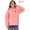 imageVenustas Kids Heated Jacket with Battery Pack Boys Girls Lightweight Electric Heated CoatPink