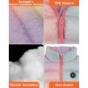 imageVenustas Kids Heated Jacket with Battery Pack Boys Girls Lightweight Electric Heated CoatPink Ombre