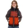 imageVenustas Kids Heated Vest with Battery Pack Boys Girls Lightweight Electric Heated VestBlack