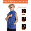 imageVenustas Kids Heated Vest with Battery Pack Boys Girls Lightweight Electric Heated VestNavy