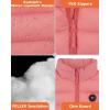 imageVenustas Kids Heated Vest with Battery Pack Boys Girls Lightweight Electric Heated VestPink