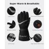 imageVenustas Rechargeable Heated Gloves for Men and Women Electric Heated Work Gloves for Hunting Skiing and ArthritisBlack