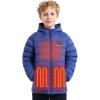 imageVenustas Kids Heated Jacket with Battery Pack Boys Girls Lightweight Electric Heated CoatNavy