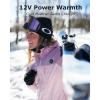 imageVenustas Lightweight Womens Heated Jacket with 12V Battery Versatile Softshell Coat Heated Clothing for Hiking SkiingDark Alpine RoseAlpine Rose