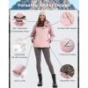 imageVenustas Lightweight Womens Heated Jacket with 12V Battery Versatile Softshell Coat Heated Clothing for Hiking SkiingDark Alpine RoseAlpine Rose