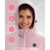 imageVenustas Lightweight Womens Heated Jacket with 12V Battery Versatile Softshell Coat Heated Clothing for Hiking SkiingDark Alpine RoseAlpine Rose