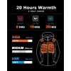 imageVenustas Womens Heated Jacket with Battery 20Hour Runtime Winter Electric Heating Coat with Detachable Hood Slim FitBlack