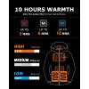 imageVenustas Womens Heated Parka Jacket with Battery Heated Coat with Detachable Faux Fur HoodBlack