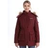 imageVenustas Womens Heated Parka Jacket with Battery Heated Coat with Detachable Faux Fur HoodBurgundy