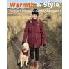 imageVenustas Womens Heated Parka Jacket with Battery Heated Coat with Detachable Faux Fur HoodBurgundy