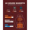 imageVenustas Womens Heated Parka Jacket with Battery Heated Coat with Detachable Faux Fur HoodBurgundy