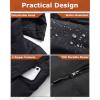 imageVenustas Womens Recycled Down Heated Jacket with Battery Pack Winter Heated Puffer Coat with Detachable HoodBlack