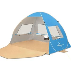 imageVenustas Beach Tent Pop Up Beach Tent Pop Up Beach Shade with UPF 50 Portable Sun Shade Pop Up Tent Light Weight Pop Up Beach Shade for 34 People