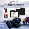 imageVenustas 74V 2000mAh LiPolymer Rechargeable Batteries for Heated Gloves and Heated Socks