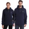 imageVenustas Unisex QuarterZip Heated Pullover Hoodie Heated Sweatshirt for Men ampamp Women 6 Heating Zones with Battery IncludedNavy