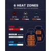 imageVenustas Unisex QuarterZip Heated Pullover Hoodie Heated Sweatshirt for Men ampamp Women 6 Heating Zones with Battery IncludedNavy