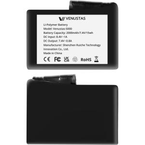imageVenustas 74V 2000mAh LiPolymer Rechargeable Batteries for Heated Gloves and Heated Socks