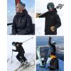 imageVenustas Mens Heated 3L Ski Insulated Jacket with 12V Battery Waterproof WindproofBreathable RECCO Reflector Built inBlack