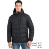 imageVenustas Mens Heated Down Jacket with Battery Pack Electric Lightweight Packable Puffer Jacket Heated Coat for OutdoorsBlack