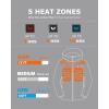 imageVenustas Mens Heated Jacket with Battery Pack Windproof Electric Insulated Coat with Detachable HoodGray