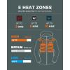 imageVenustas Mens Heated Jacket with Battery Pack Windproof Electric Insulated Coat with Detachable HoodSilver Pine