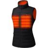 imageVenustas Womens Heated Vest with Battery Lightweight Quilted Vest for WomenCarbon Black