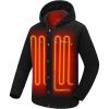 imageVenustas 12V Heated Utility Jacket for Men with Battery Heated Jacket with 50 Larger Heating Zones for Outdoor WorkBlack