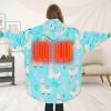 imageVenustas Heated Wearable Blanket Hoodie with Battery Pack 74V Oversized Sherpa Blanket Hoodie Sweatshirt Cozy Warm SoftAlpaca