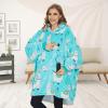 imageVenustas Heated Wearable Blanket Hoodie with Battery Pack 74V Oversized Sherpa Blanket Hoodie Sweatshirt Cozy Warm SoftAlpaca