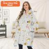 imageVenustas Heated Wearable Blanket Hoodie with Battery Pack 74V Oversized Sherpa Blanket Hoodie Sweatshirt Cozy Warm SoftCat