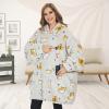 imageVenustas Heated Wearable Blanket Hoodie with Battery Pack 74V Oversized Sherpa Blanket Hoodie Sweatshirt Cozy Warm SoftCat